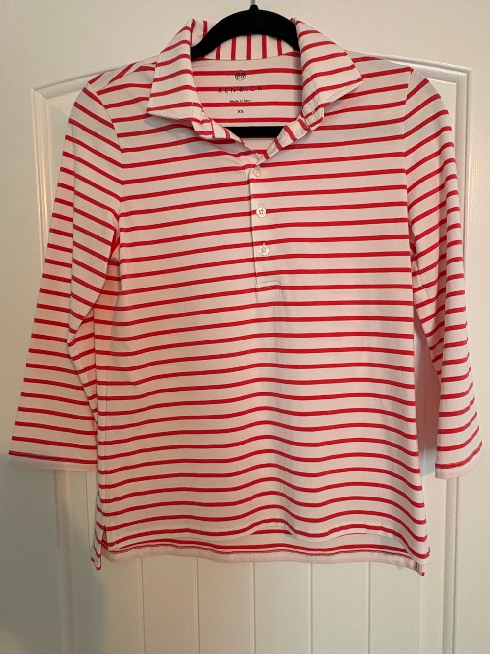 NWOT ladies Renwick 3/4 sleeve polo shirt XS